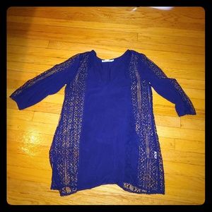 Dark Blue Bathing Suit Cover